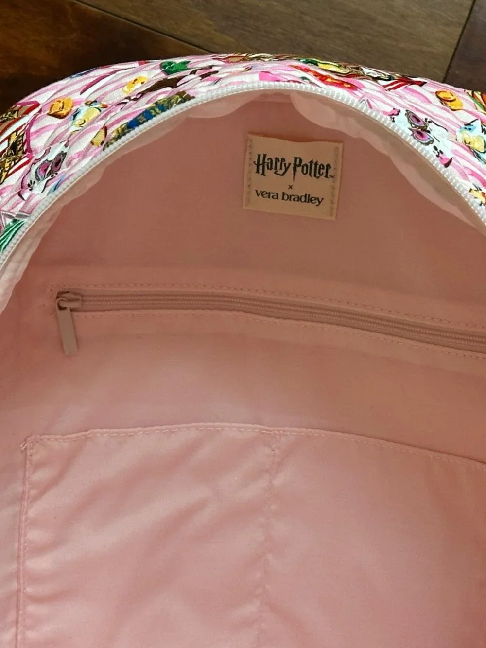 VERA BRADLEY HARRY POTTER LARGE BACKPACK + ID LANYARD CASE(SET):NWT HONEYDUKES